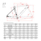 ICAN A9 Carbon Road Disc Bike Frameset Geometry